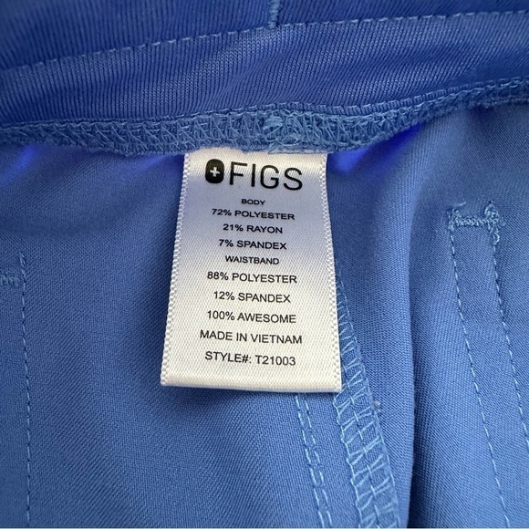 Figs Scrubs Technical Collection Straight Leg Blue Pants PO1747 - Picture 6 of 11